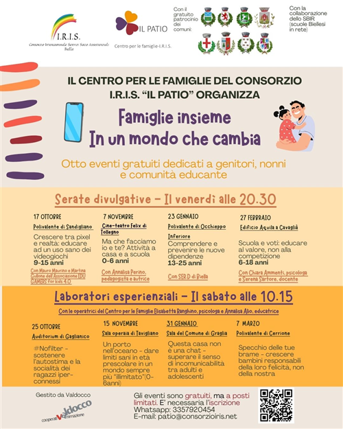Attività del Centro per le Famiglie del Consorzio I.R.I.S.