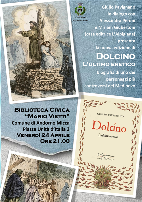 Presentazione del libro "Dolcino l'ultimo eretico"